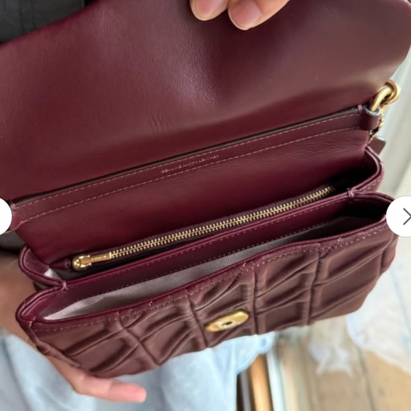 NWT Coach Times Square Tabby Shoulder Bag With Quilting Merlot - Picture 4 of 8